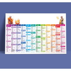 Calendrier bancaire 2026 - 650x430 mm