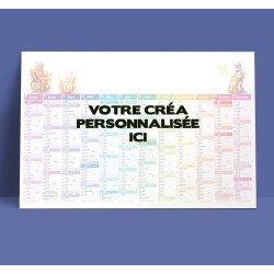 Calendrier bancaire 2026 personnalisé - 650x430 mm