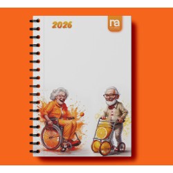 Agenda de bureau avec spirale 2026